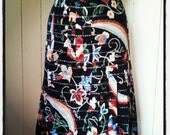 Vintage Italian  high waisted Oriental skirt