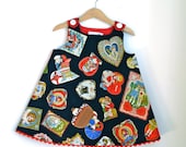 Valentine Love Letter Newborn or Toddler Girls Dress - sizes newborn through 4T