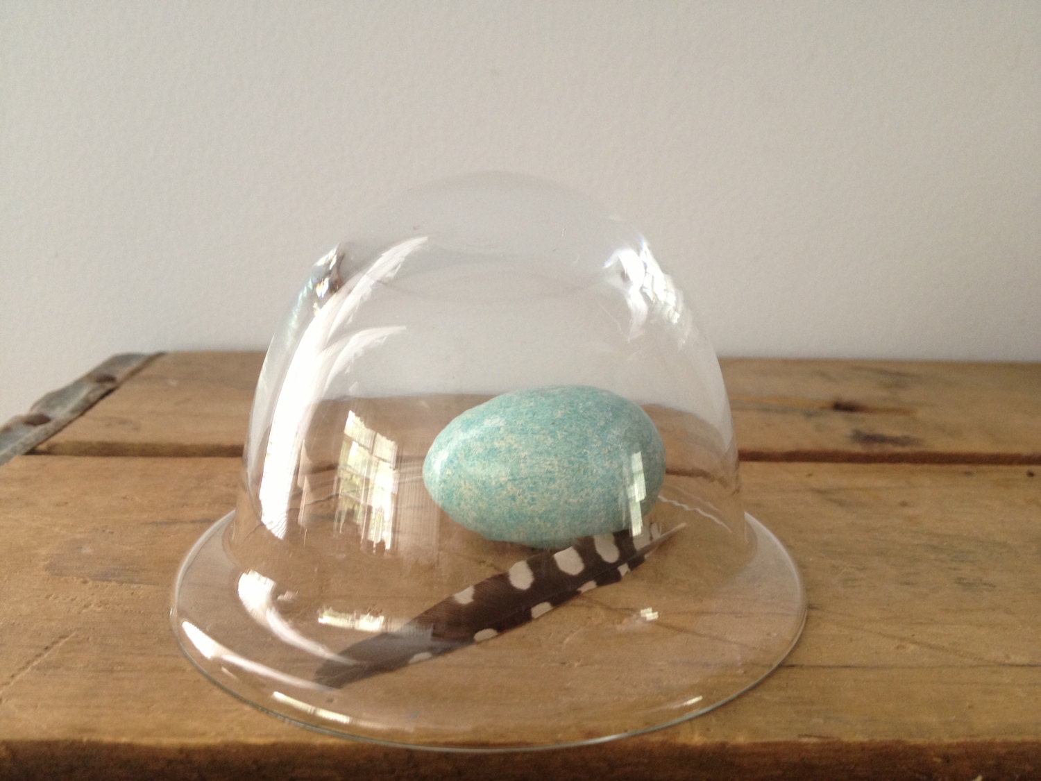 Mini Glass Cloche - Small Vintage Glass Dome - Shabby Decor