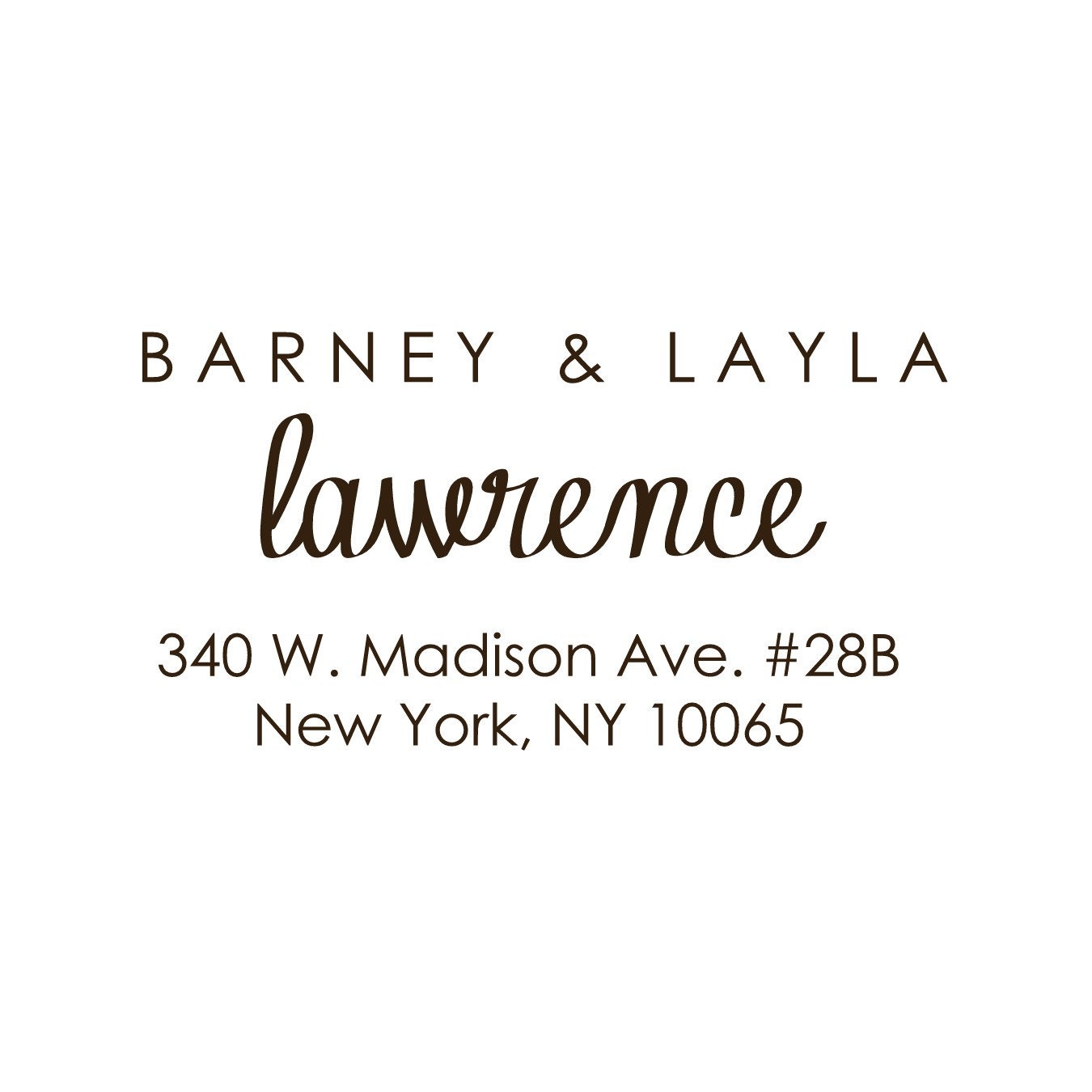 Address Stamp,  Custom Personalized Stamps-340