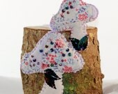 Tiny Nature series - Vintage Light Lavender Floral Mushrooms - Quilty Sachets - Fresh French Lavender (set of two)