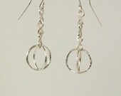 Handmade Geometric Earrings Dangle Sphere Earrings Orb Drop Earrings Modern Jewelry