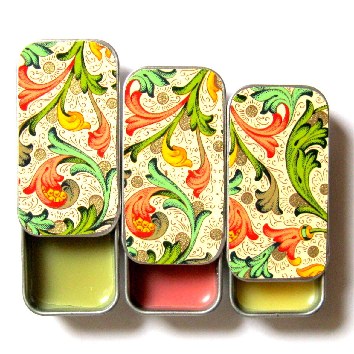 Kissa Lip Balm in Keepsake Gift Tin - Natural Handcrafted and Vegan Friendly. Choice of 3 Flavors "Italian Florentine"