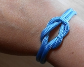 Nautical Sailor's Knot Bracelet - Sea Glass Para Cord Love Knot - KNOTICAL KNOTION