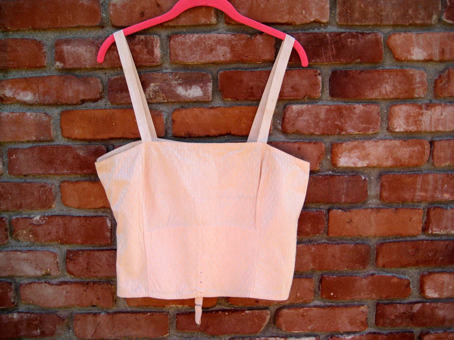 1920s Pale Peach Corset Lingerie