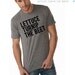 lettuce turnip the beet - heather grey track tee - men's size S, M, L, or XL