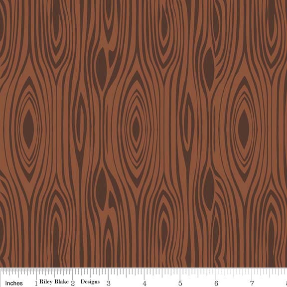 Riley Blake FABRIC - Elkridge - Wood Grain - Brown