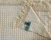 Vintage Chenille Bedspread - Morgan Jones Popcorn Blanket - NOS - Unused with Tag