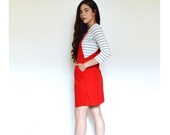 vintage Gap denim short overalls m l