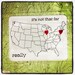 it's not that far really custom postcard