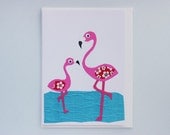 Flamingo baby by Emily Lin - Mother's day, Father's day, New baby