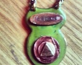Wisdom of the Owl Necklace AA Recovery 12 Step Alcoholics Anonymous FrEe sHiP