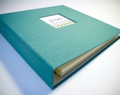 NEUTRAL Modern Baby Memory Book (New Mod Neutral Pages, Ocean 9.25 x 9.5)