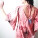 Spring in My Heart  - iheartfink Handmade Hand Printed Womens Beautiful Colorful Artistic Fashion Tunic Top with Ties