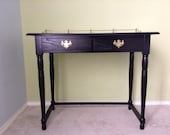 Custom Vintage Turned Leg Writing  Desk