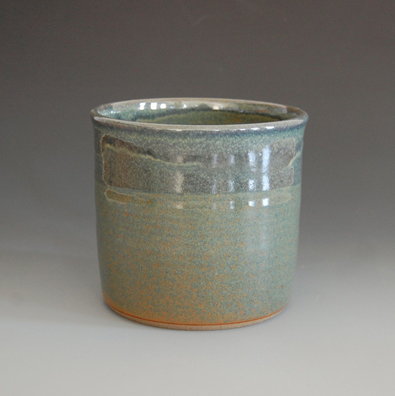 Spoon Jar- Dark Blue Glaze