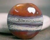 Caramel Brown Honey Lampwork Glass Spree Focal Bead Divine Spark Designs SRA LeTeam