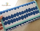 Cash Budgeting Purse (Pebbles in Cornflower Blue)