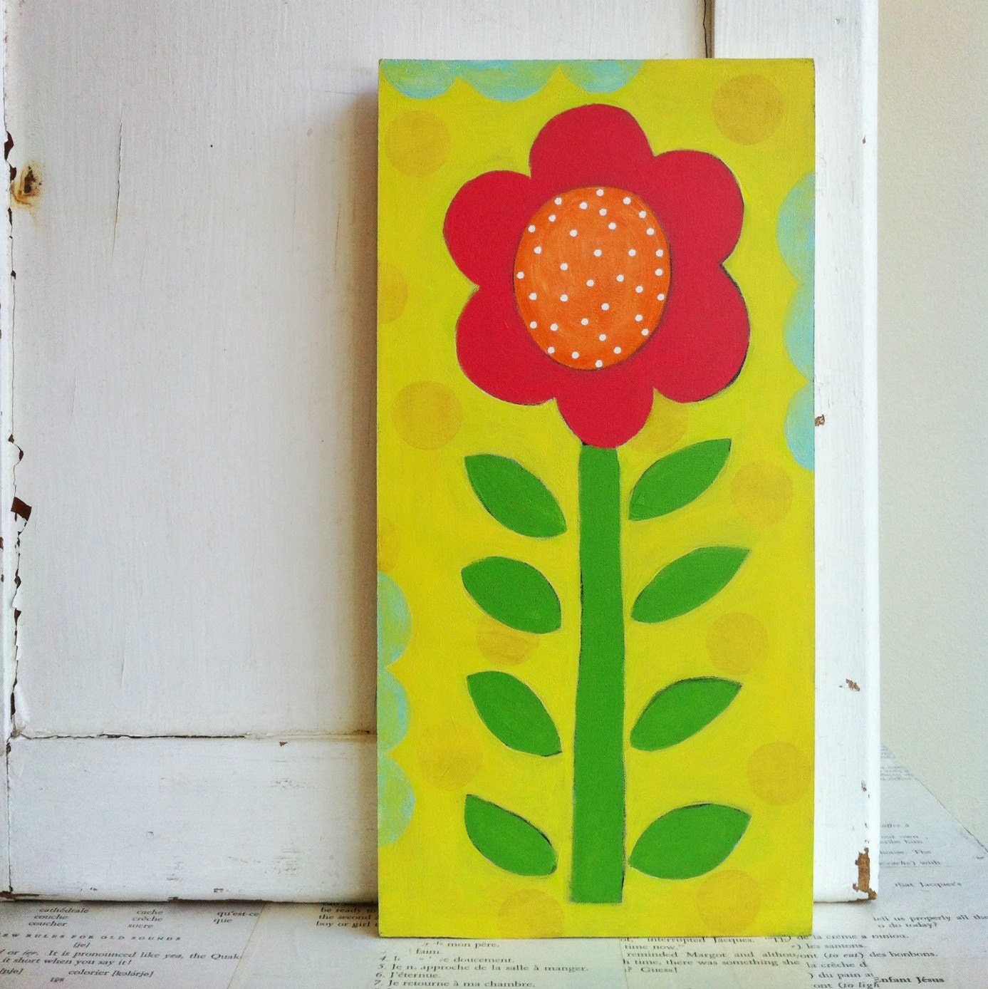 flower original spring painting