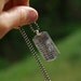 Hand Stamped Personalized Necklace for Dad - Hand Stamped Jewelry - Daddy Dogtag Necklace - Recycled Sterling Silver  - Fathers Day