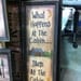 What Happens at the Cabin Stays at the Cabin sign  framed rustic cabin decor GREAT hostess gift