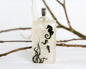 Seahorse Necklace - Dichroic Glass Jewelry - Dichroic Pendant - Seahorse - Fused Dichroic Glass Jewelry - Glass Jewelry - Necklace