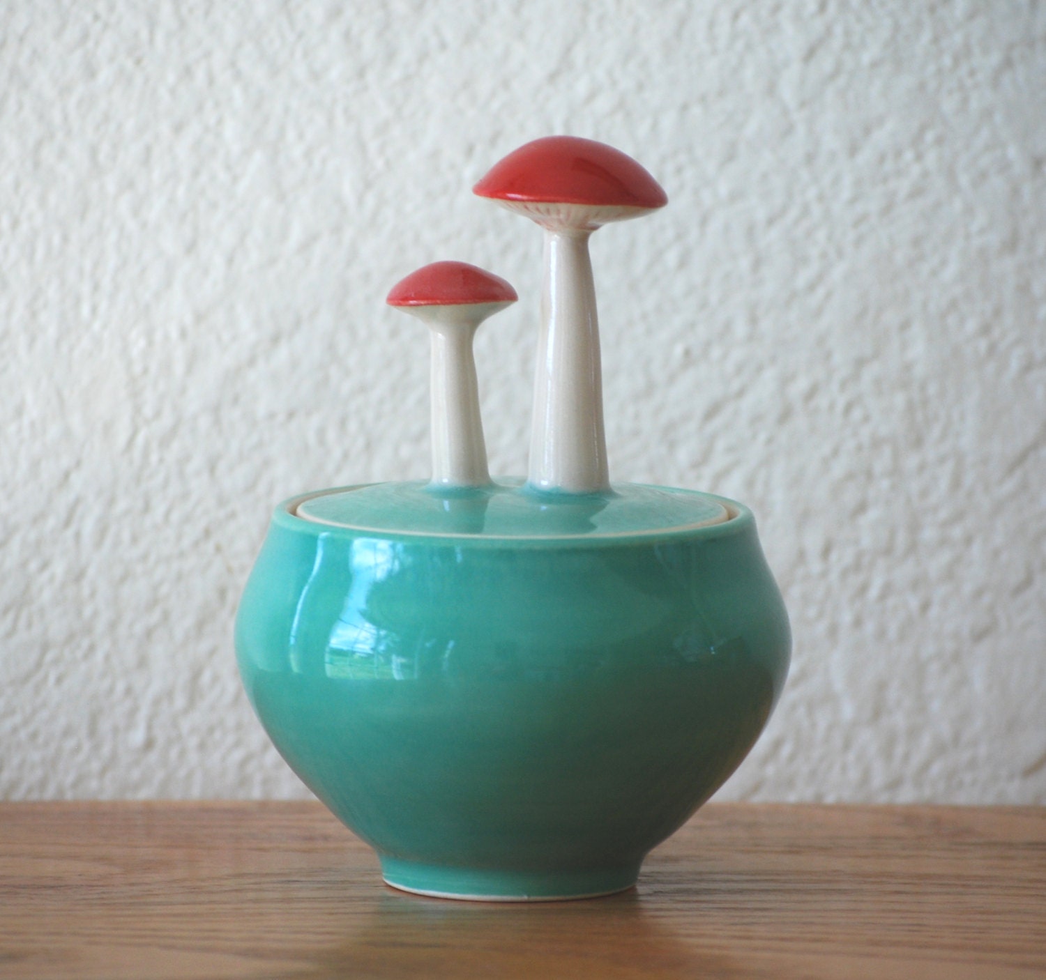 Mushrom Jar in Jade