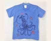 Mad Science Squid boy's T shirts