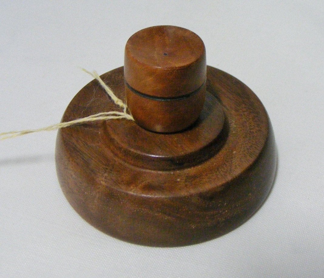Support Spindle Bowl- Walnut and Pecan