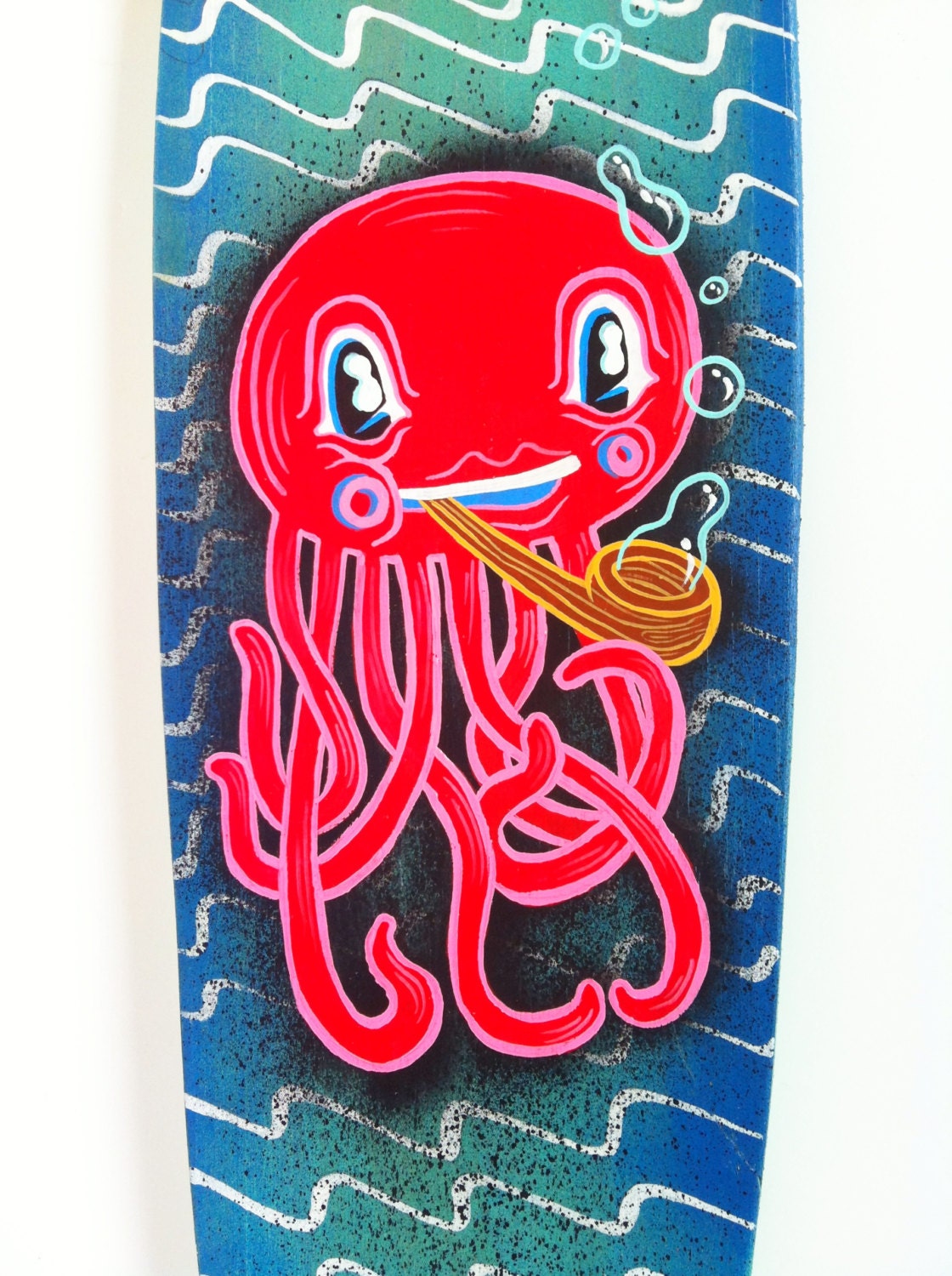 Octopus skateboard banana board