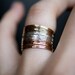 Mixed Metal Stacking set of 15 - Pink Gold, Yellow Gold and Sterling Silver