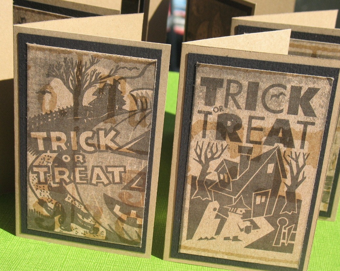 Trick or Treat - Halloween Greeting Card Set