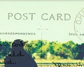 Outerbanks  Ocracoke  crow postcard BOOKMARK  by Jodi Ohl