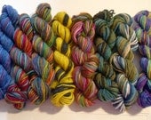 Wool yarn, Sock Yarn, Mini Skein, Amigurumi, knitting yarns