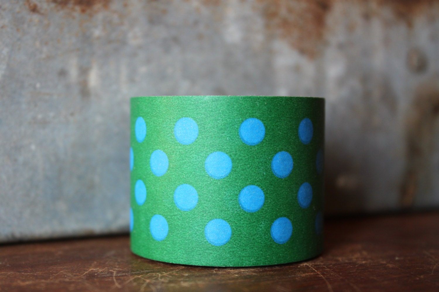 Green with Blue Dots-- Washi Tape -- single roll Il_170x135