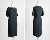 1930s dress / vintage 20s dress / black silk dress