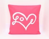 Love Pillow Cover in Fruit Punch