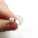SPEECH BUBBLE STUDS sterling silver mismatched or matching speech bubble stud earrings / Talk, chat, speak, hello, comic book, fun handmade