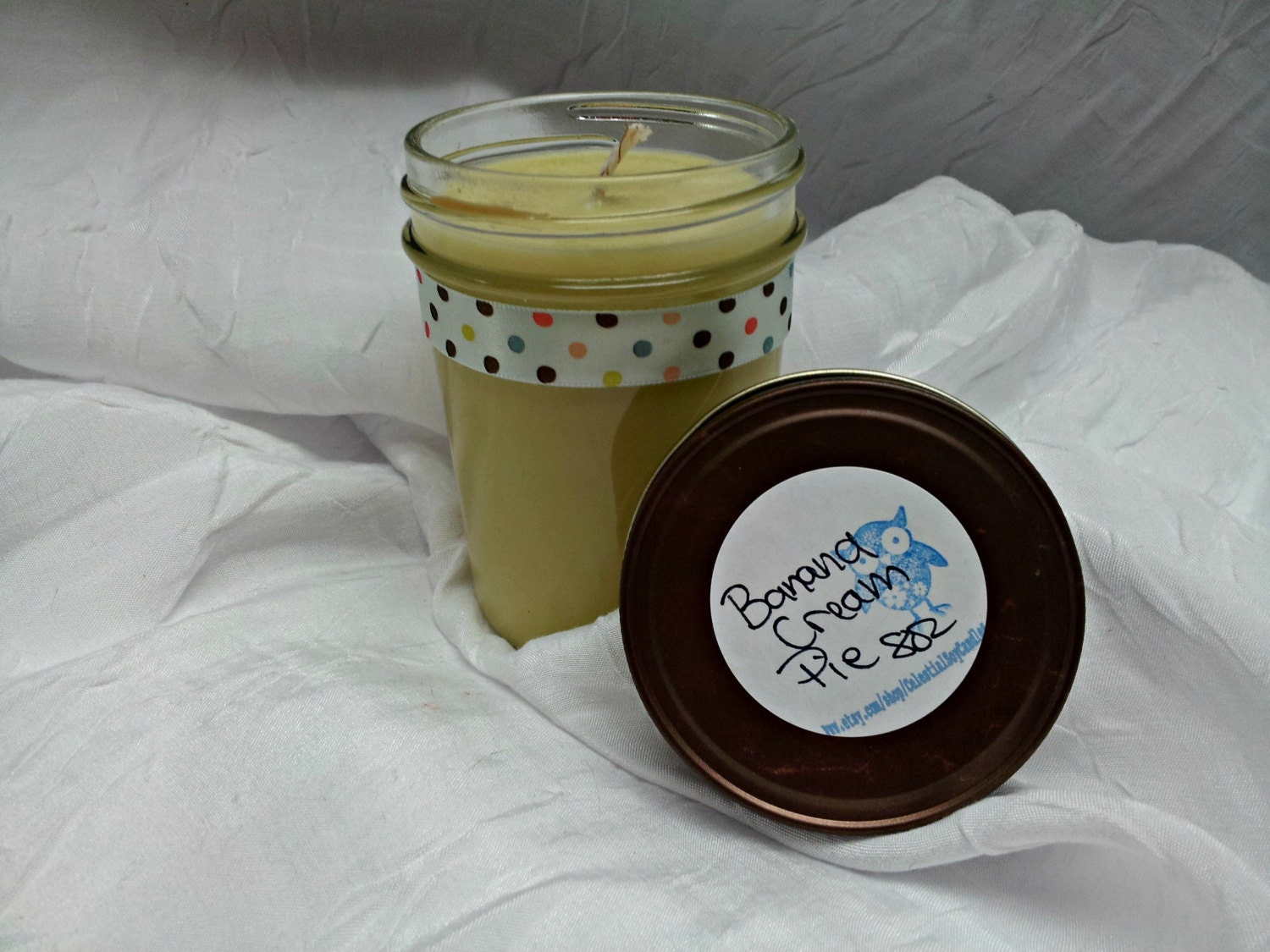 BANANA CREAM PIE Scented 8 oz Celestial Soy Candle