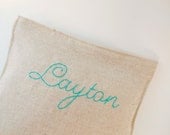 Reusable Sandwich Bag - Reusable Snack Bag - Personalized - Set of 3 - Lined - Large Size - Eco and Kid Friendly