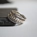 Grape VI  / attached stacking silver rings, freeshippingfrance