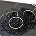 Silver Crop Circles earrings, freeshippingfrance