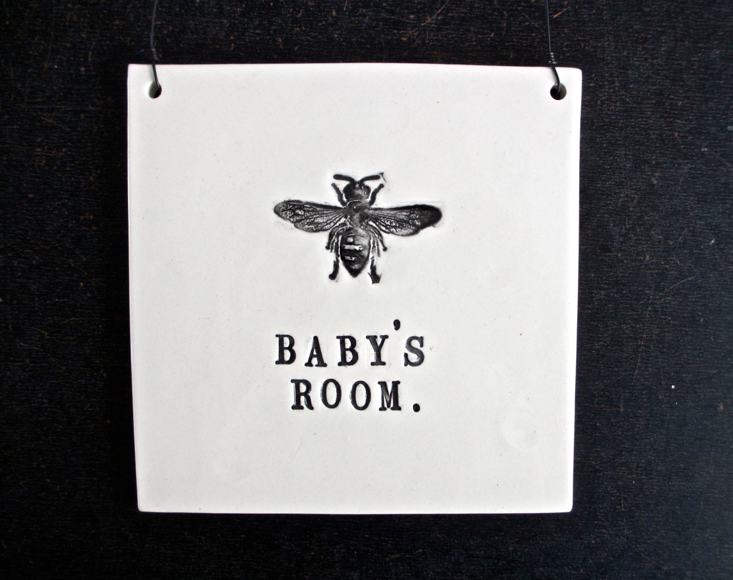 BABY'S ROOM plaque.