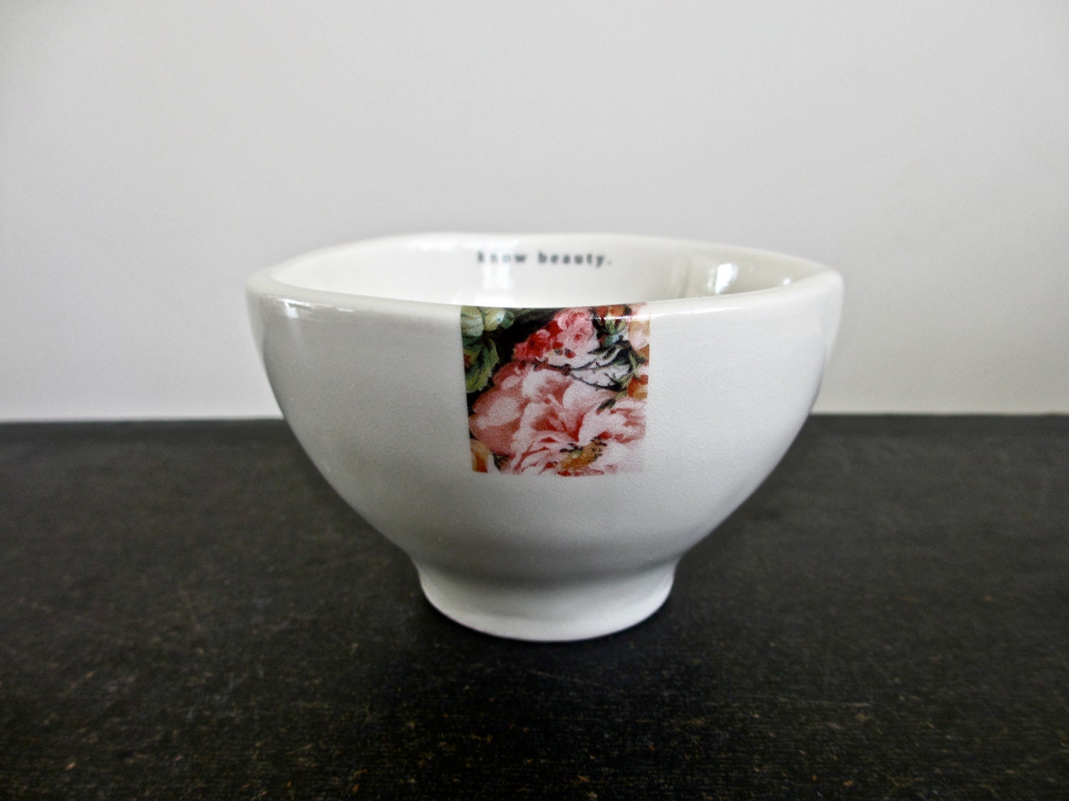 KNOW BEAUTY floral BOWL.