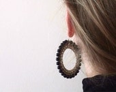 Large Hoop Earrings - big earrings - boho earrings - bohemian jewelry - autumn fall jewelry