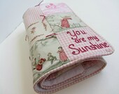 Baby Girl Quilt with Custom Hand Embroidery by Dolce Dreams