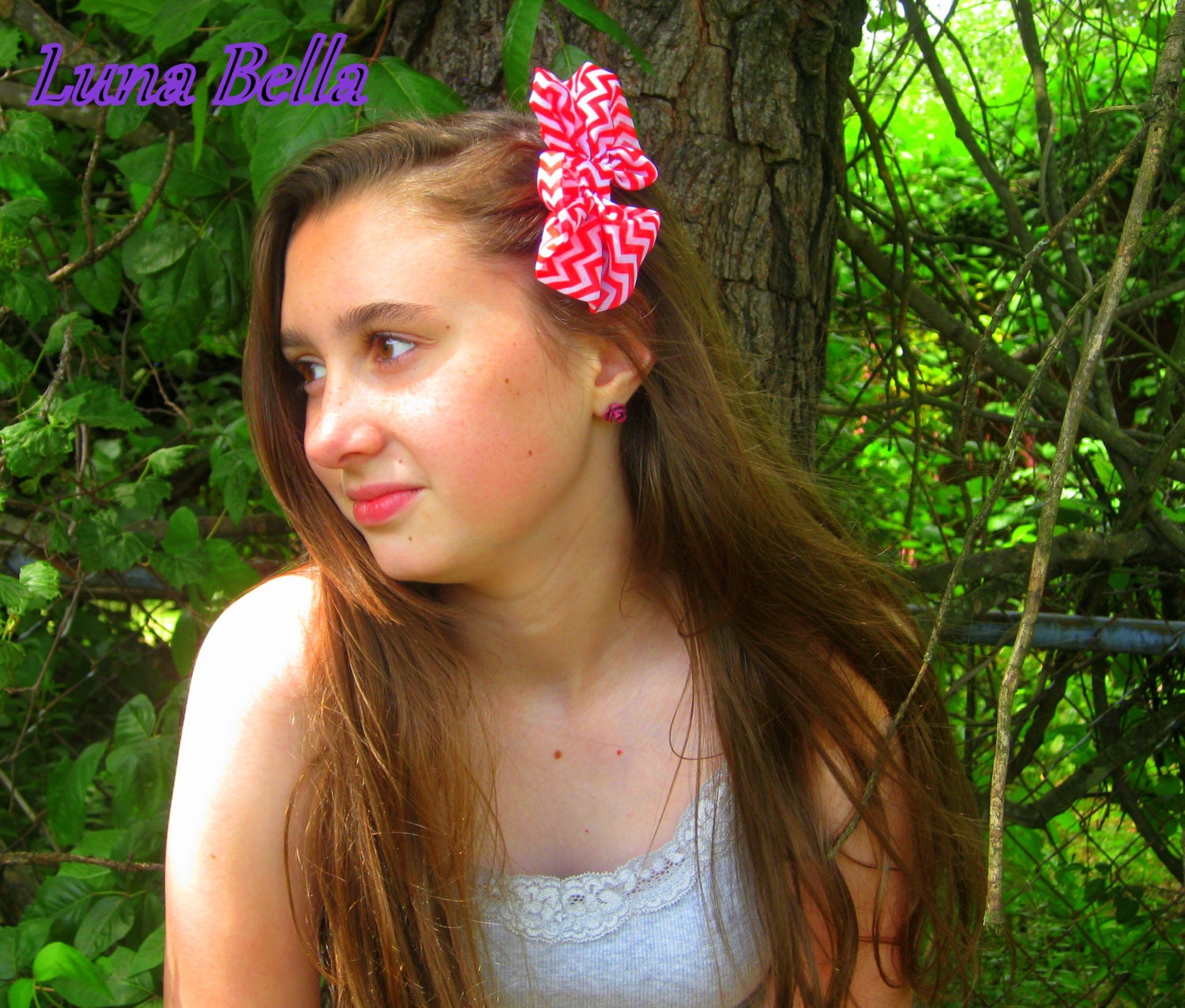 Luna Bella Chevron Chiffon Bows