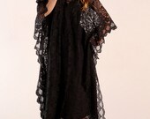 Stunning Lace 1960"s Kaftan Maxi dress  ONE SIZE