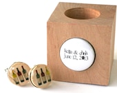Vineyard Wedding Cufflinks, Wine Cufflinks, Groom Cufflinks, Cork Cufflinks by Uncorked