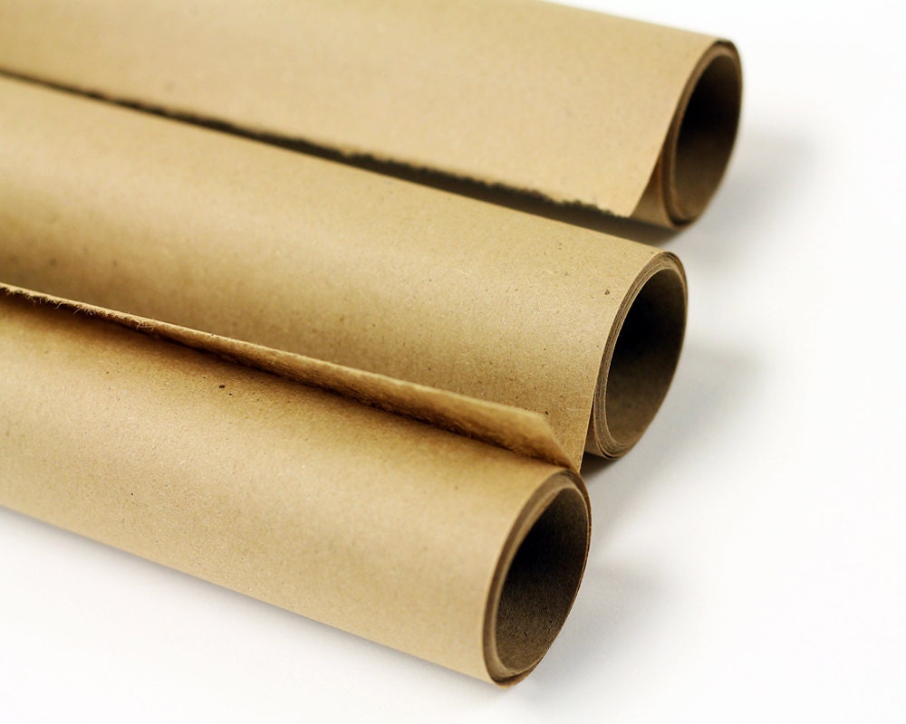 30 lb Kraft Paper Roll - 15 feet - Gift Wrap / Stamping / Crafts